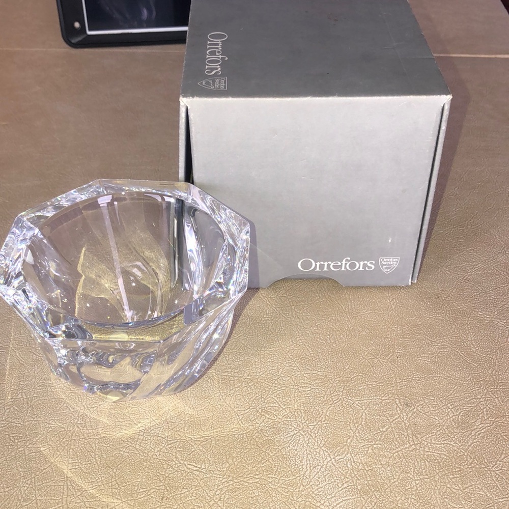 Vintage Orrefors crystal bowl